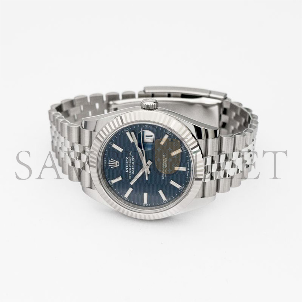 ROLEX DATEJUST SERIES BLUE DIAL MEN'S 18KT WHITE GOLD AUTOMATIC WATCH 126334-0032