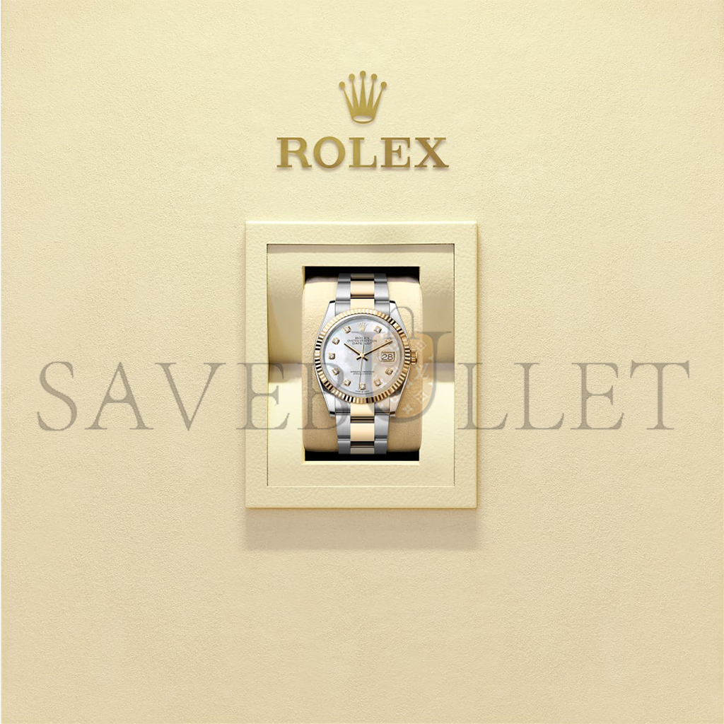 ROLEX DATEJUST 36 OYSTER, 36 MM, OYSTERSTEEL AND YELLOW GOLD WATCH 126233-0024 ROLEX DATEJUST 36 OYSTER, 36 MM, OYSTERSTEEL AND YELLOW GOLD WATCH 126233-0024
