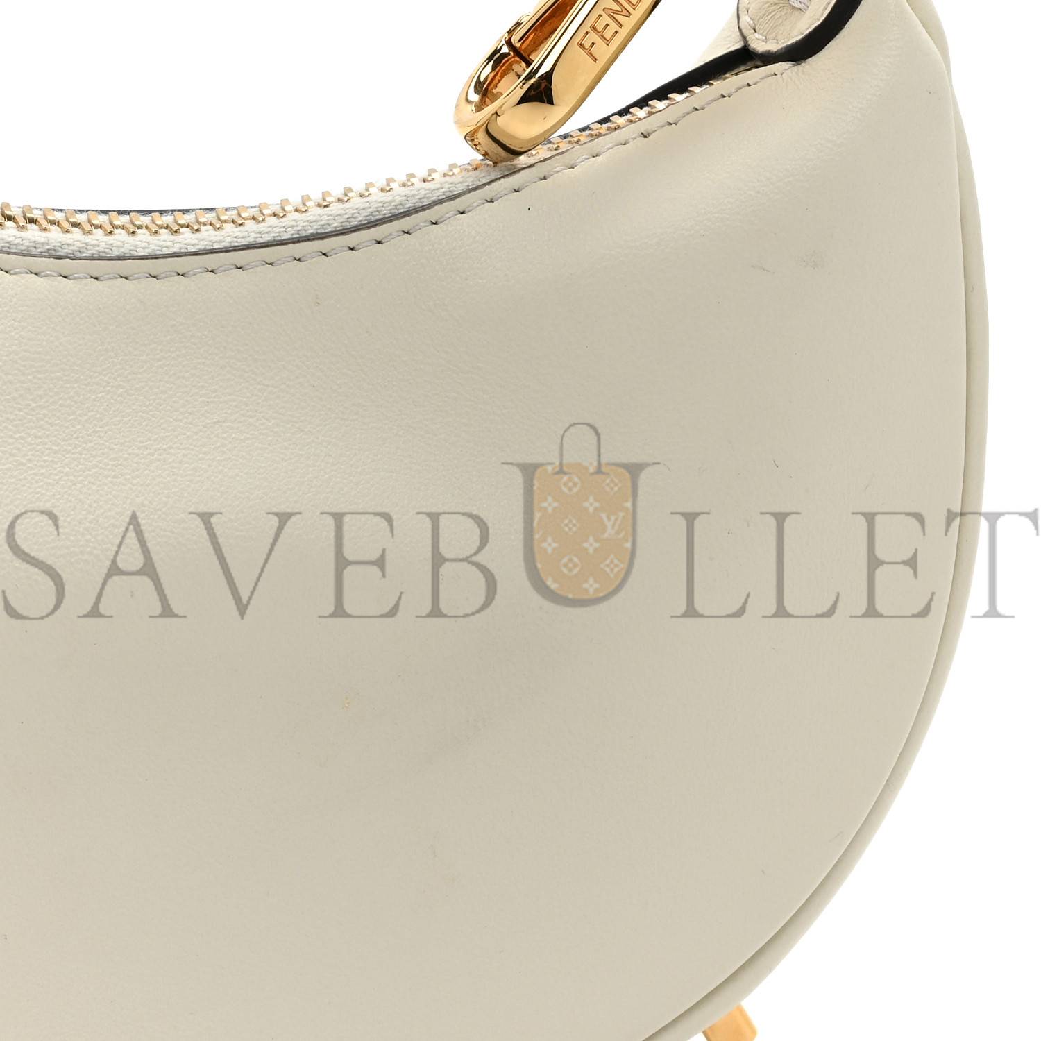 FENDI VITELLO GRACE MATTE NANO FENDIGRAPHY HOBO CHARM WHITE ICE (15*11*5cm) FENDI VITELLO GRACE MATTE NANO FENDIGRAPHY HOBO CHARM WHITE ICE (15*11*5cm)