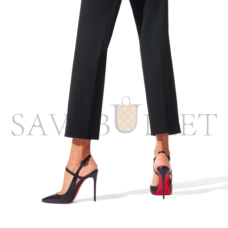 CHRISTIAN LOUBOUTIN JENLOVE 100 MM STRAPPY PUMPS-KID LEATHER-BLACK-WOMEN 3210590BK01 CHRISTIAN LOUBOUTIN JENLOVE 100 MM STRAPPY PUMPS-KID LEATHER-BLACK-WOMEN 3210590BK01