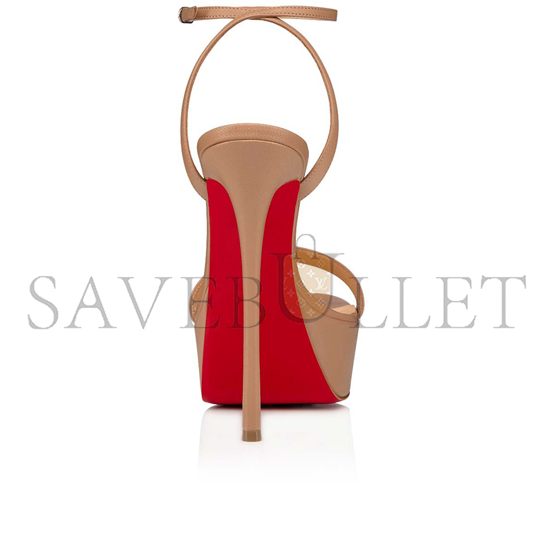 CHRISTIAN LOUBOUTIN LOUBI QUEEN ALTA 150 MM STRAPPY SANDALS-NAPPA LEATHER-BLUSH-WOMEN 3211198PK1A