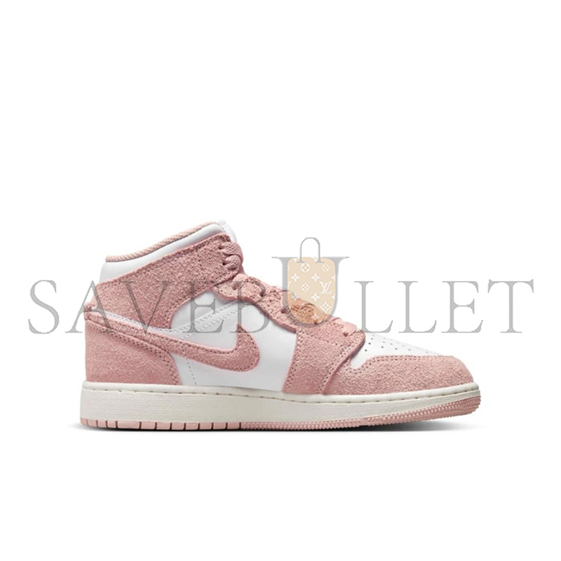 NIKE AIR JORDAN 1 MID SE LEGEND PINK GS SHOES FN7432-161