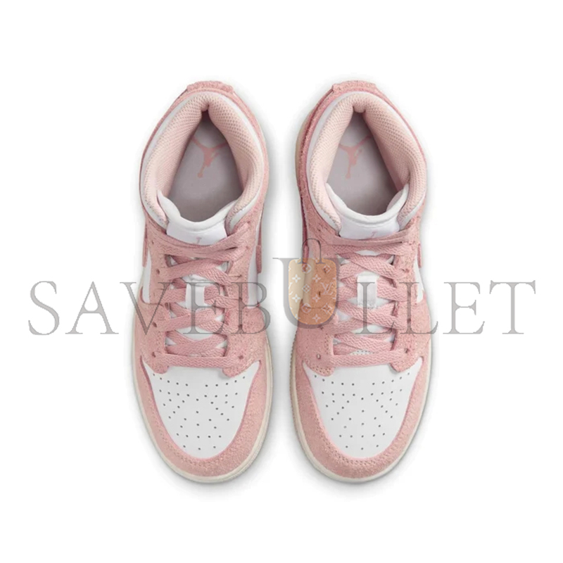 NIKE AIR JORDAN 1 MID SE LEGEND PINK GS SHOES FN7432-161