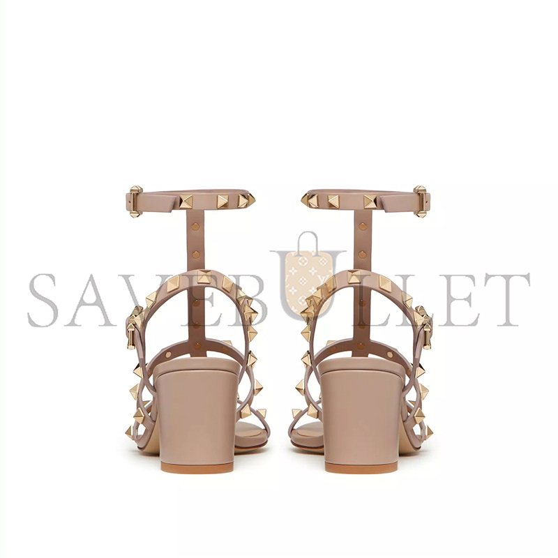 VALENTINO ROCKSTUD CALFSKIN ANKLE STRAP SANDAL 60MM 5W2S0491VBP_P45