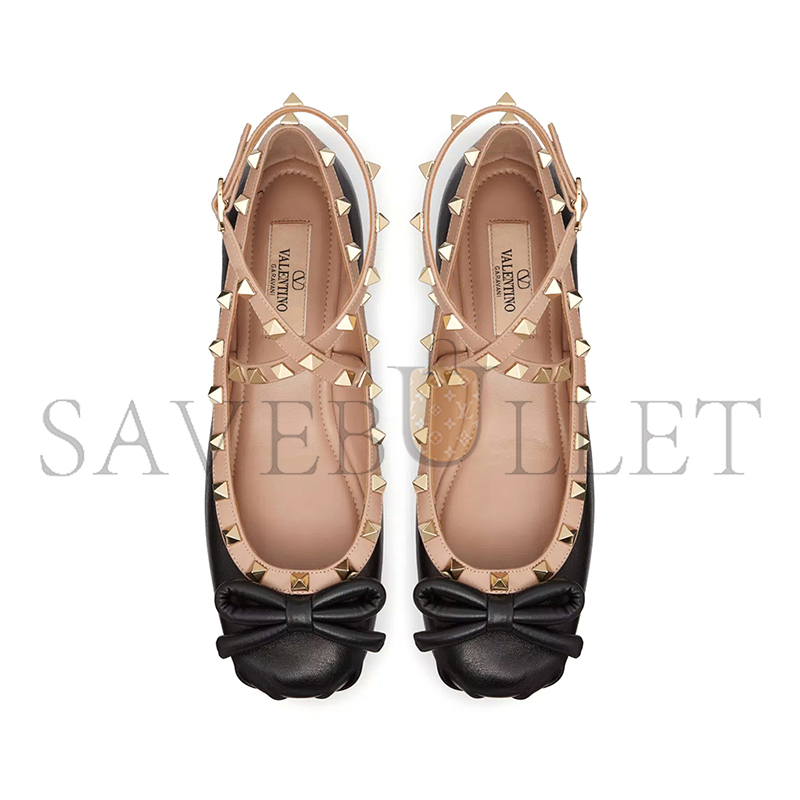VALENTINO ROCKSTUD BALLERINA IN NAPPA LEATHER 4W2S0HB6XGR_N71 VALENTINO ROCKSTUD BALLERINA IN NAPPA LEATHER 4W2S0HB6XGR_N71