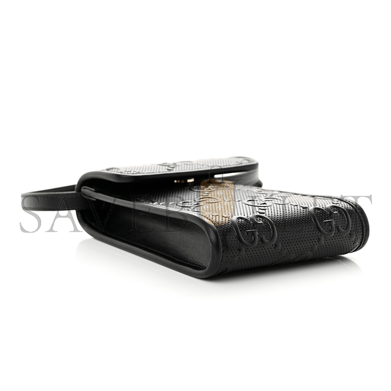 GUCCI GG TENNIS EMBOSSED MINI CROSSBODY BAG 625571 (18*11.5*3.5cm)