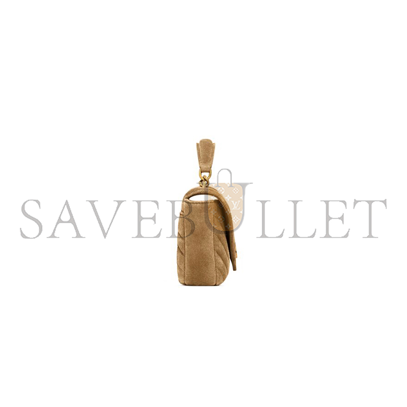 YSL COLLEGE MINI IN SUEDE 7794301U8273194 (20*13*3cm)
