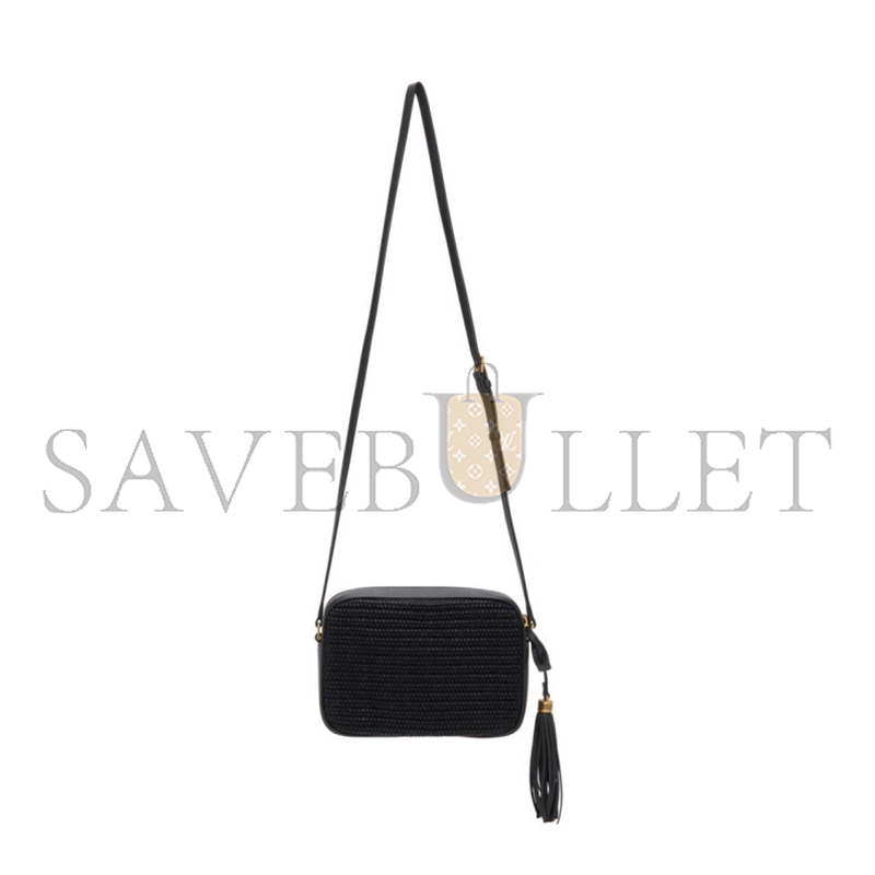 YSL LOU CAMERA BAG IN RAFFIA 211418F048193 (23*16*6cm)