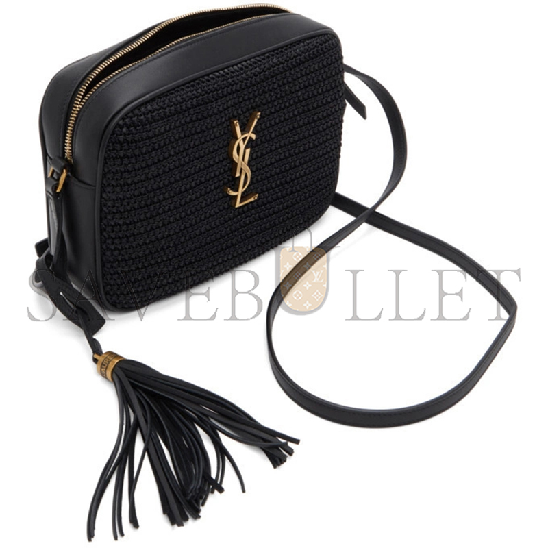 YSL LOU CAMERA BAG IN RAFFIA 211418F048193 (23*16*6cm)