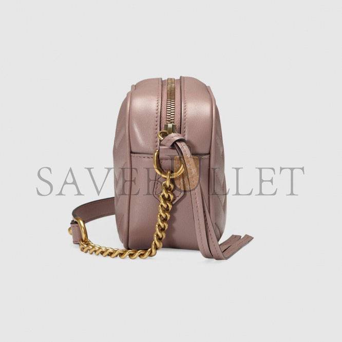GUCCI GG MARMONT MATELASSÉ MINI BAG 448065 (18*12*6cm) GUCCI GG MARMONT MATELASSÉ MINI BAG 448065 (18*12*6cm)