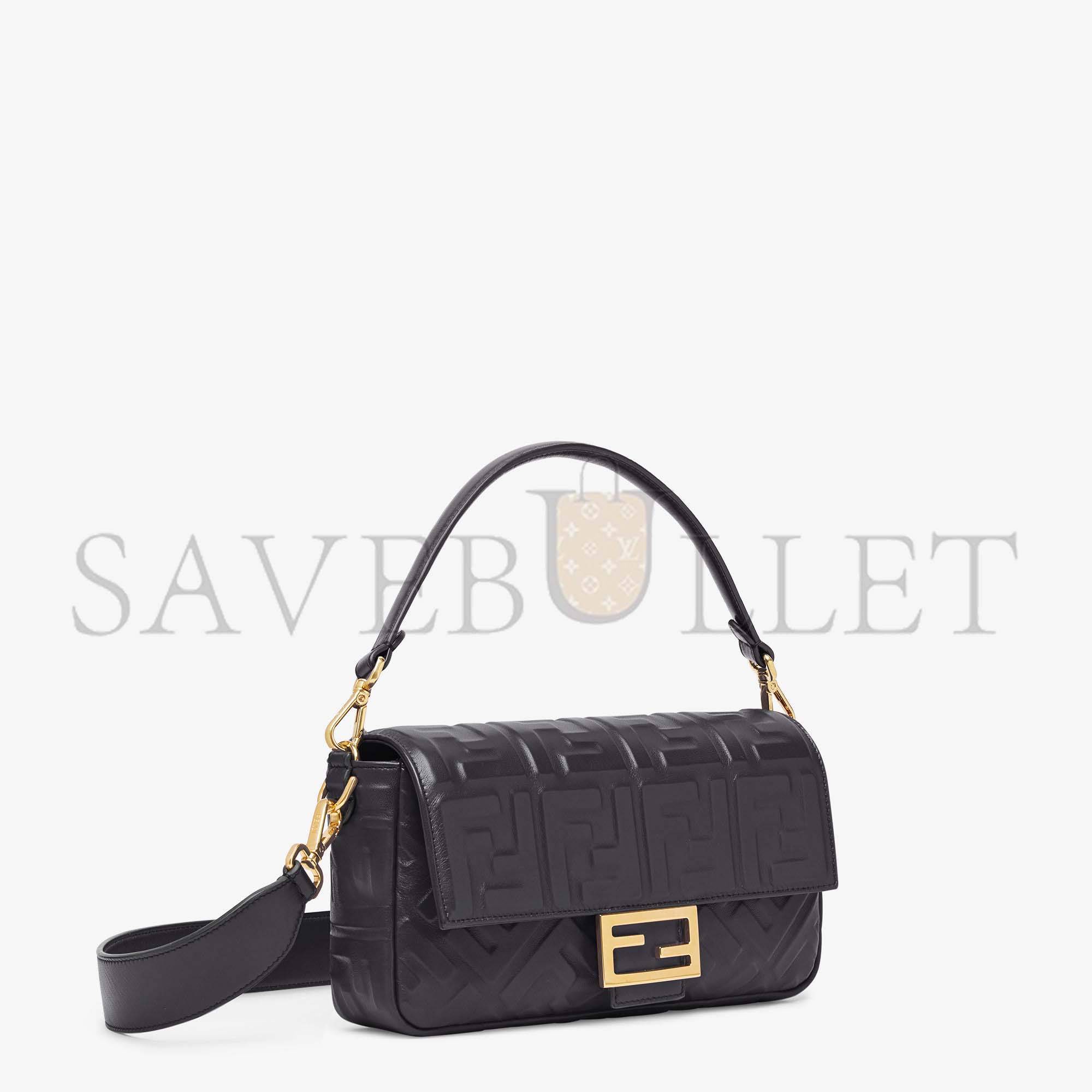 FENDI BAGUETTE - BLACK LEATHER BAG 8BR600A72VF15ZW (27*15*6cm) FENDI BAGUETTE - BLACK LEATHER BAG 8BR600A72VF15ZW (27*15*6cm)