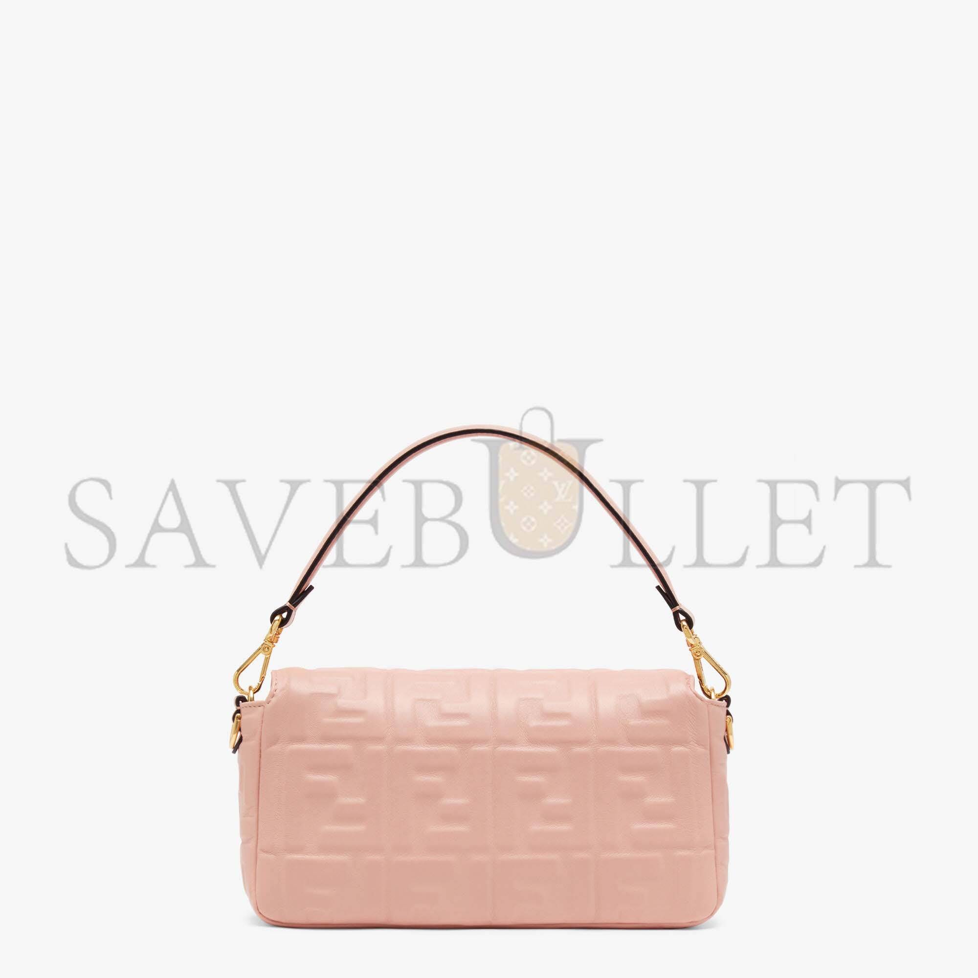 FENDI BAGUETTE - PINK NAPPA LEATHER BAG 8BR600A72VF19PQ (27*15*6cm) FENDI BAGUETTE - PINK NAPPA LEATHER BAG 8BR600A72VF19PQ (27*15*6cm)