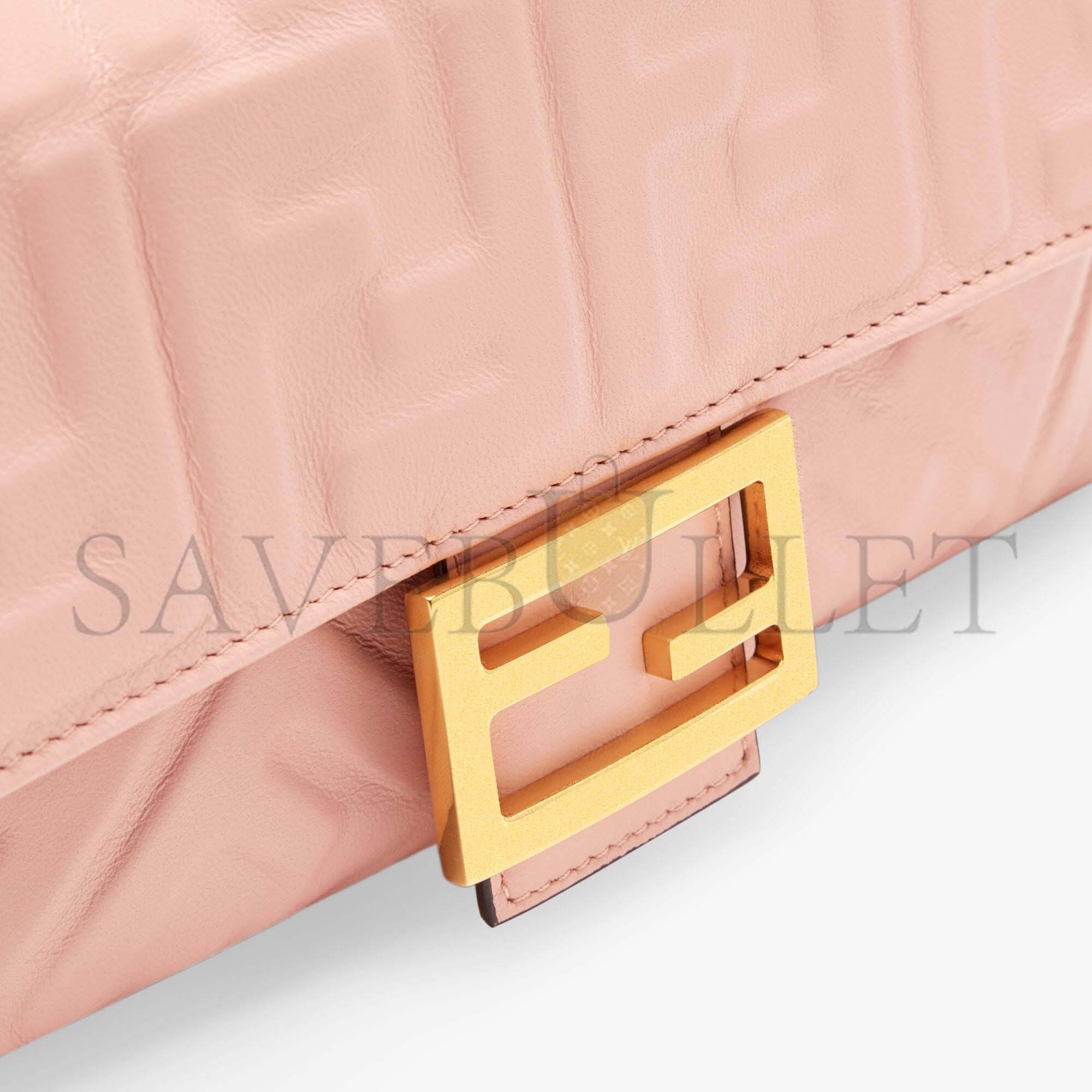 FENDI BAGUETTE - PINK NAPPA LEATHER BAG 8BR600A72VF19PQ (27*15*6cm) FENDI BAGUETTE - PINK NAPPA LEATHER BAG 8BR600A72VF19PQ (27*15*6cm)