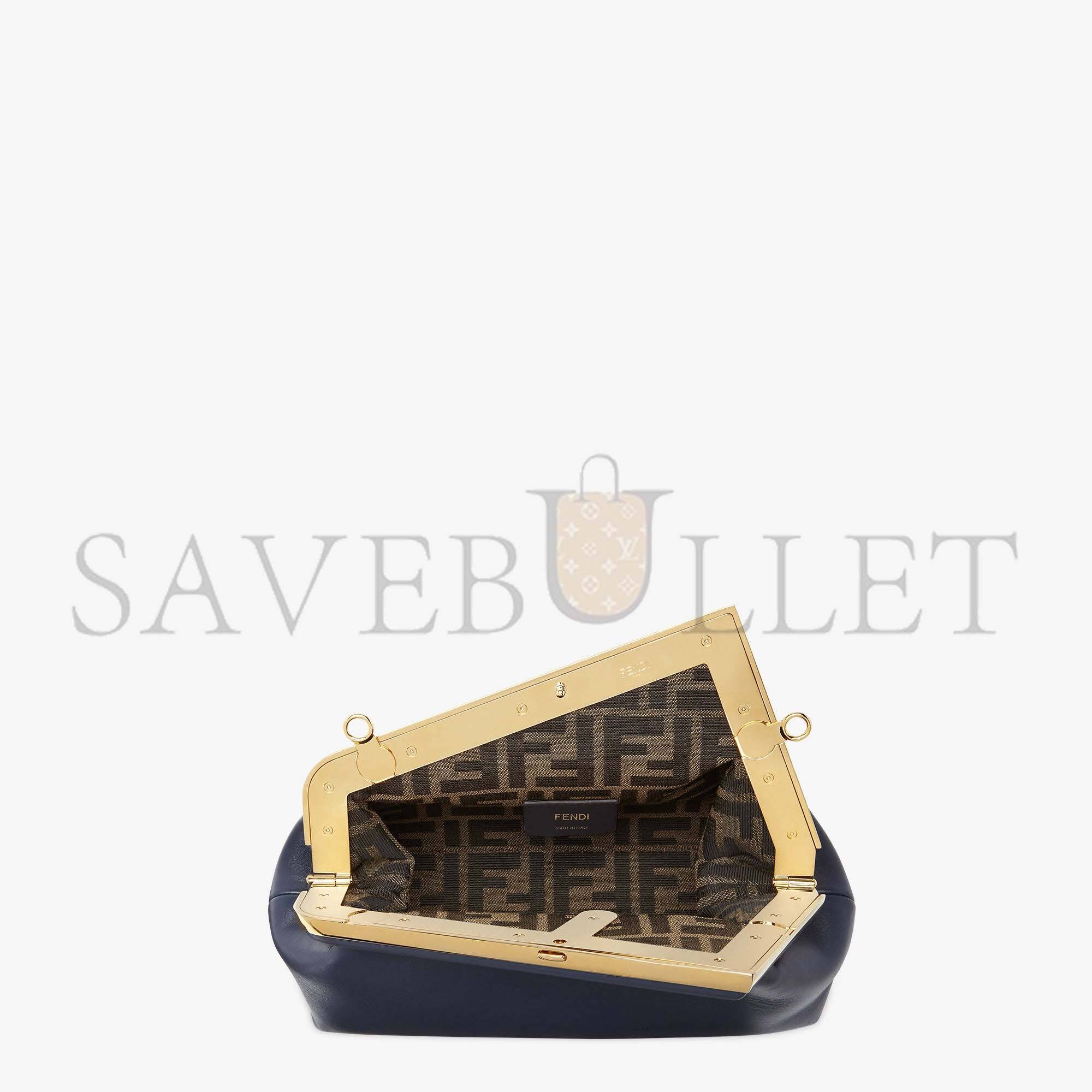 FENDI FIRST SMALL - DARK BLUE LEATHER BAG 8BP129ABVEF0J27 (26*18*9.5cm) FENDI FIRST SMALL - DARK BLUE LEATHER BAG 8BP129ABVEF0J27 (26*18*9.5cm)