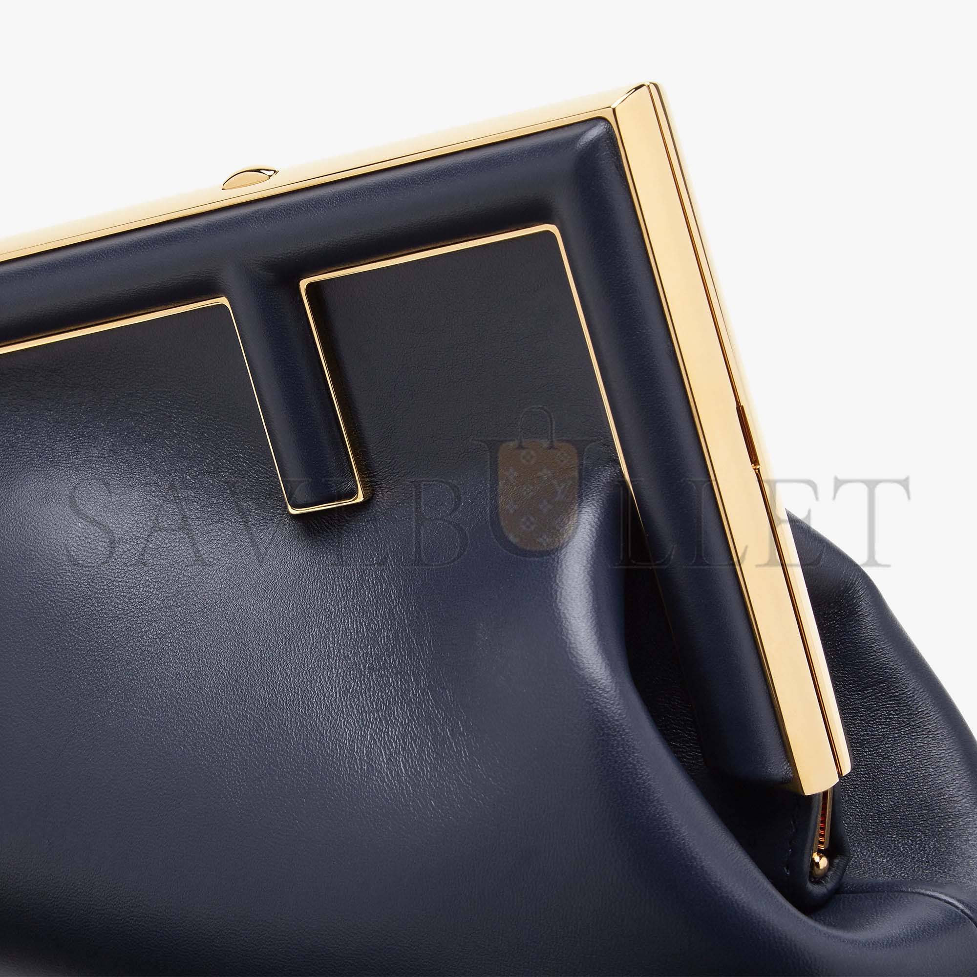 FENDI FIRST SMALL - DARK BLUE LEATHER BAG 8BP129ABVEF0J27 (26*18*9.5cm) FENDI FIRST SMALL - DARK BLUE LEATHER BAG 8BP129ABVEF0J27 (26*18*9.5cm)