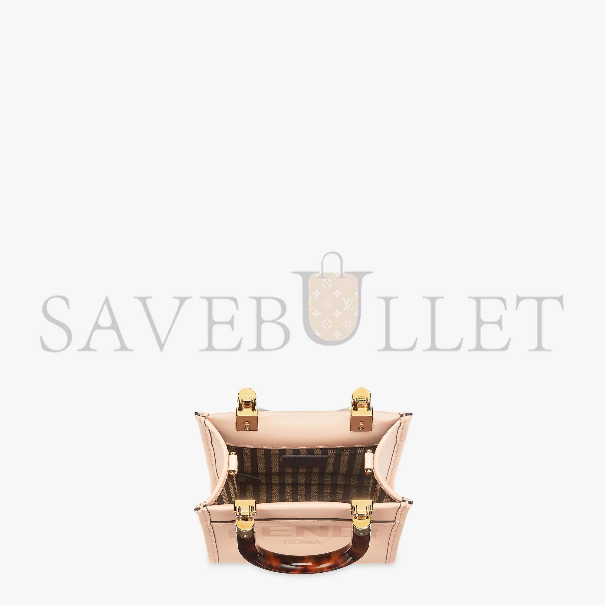 FENDI MINI SUNSHINE SHOPPER - PALE PINK LEATHER MINI BAG 8BS051ABVLF1HDG (18*13*6.5cm) FENDI MINI SUNSHINE SHOPPER - PALE PINK LEATHER MINI BAG 8BS051ABVLF1HDG (18*13*6.5cm)