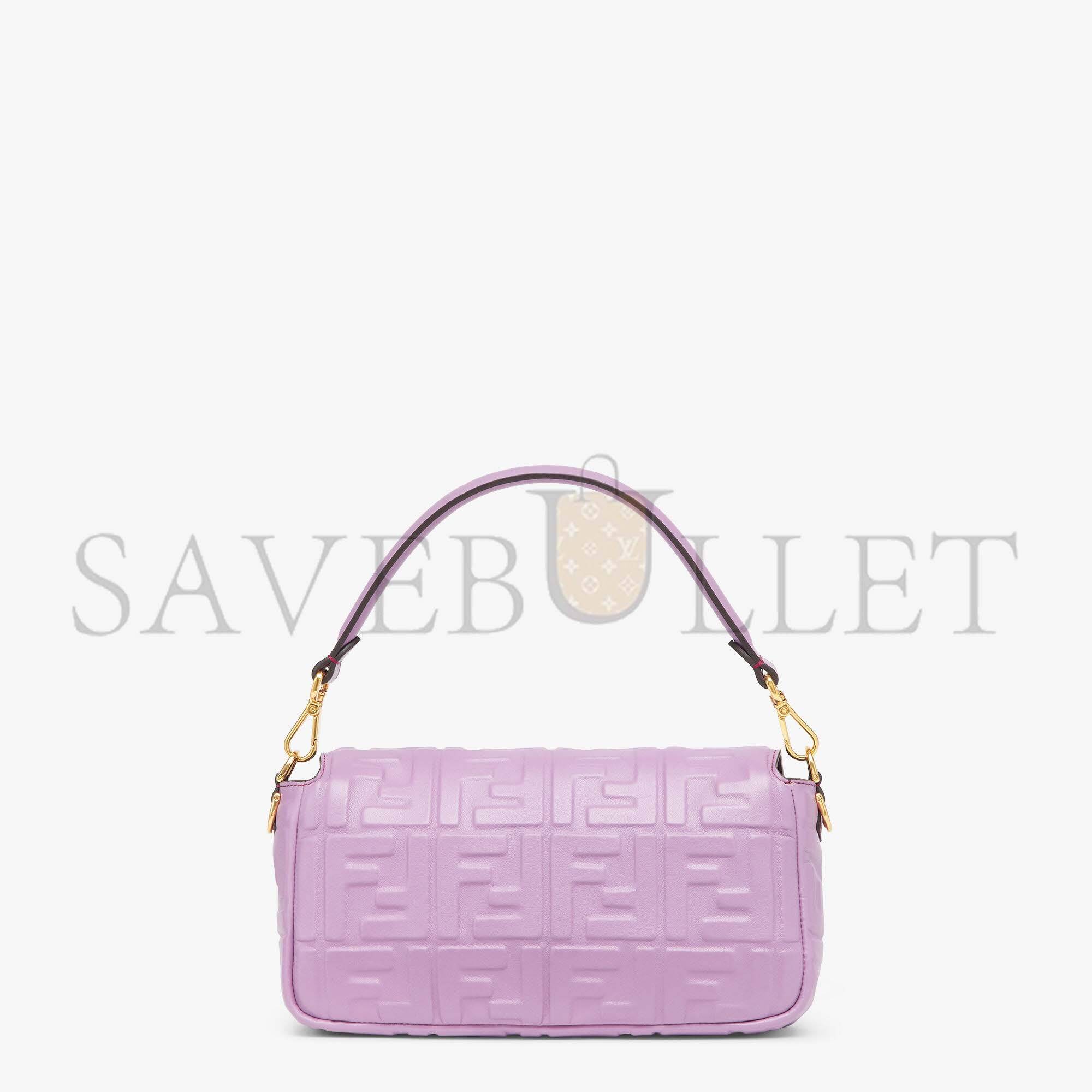 FENDI BAGUETTE - LILAC NAPPA LEATHER BAG 8BR600A72VF1JCL (27*15*6cm) FENDI BAGUETTE - LILAC NAPPA LEATHER BAG 8BR600A72VF1JCL (27*15*6cm)