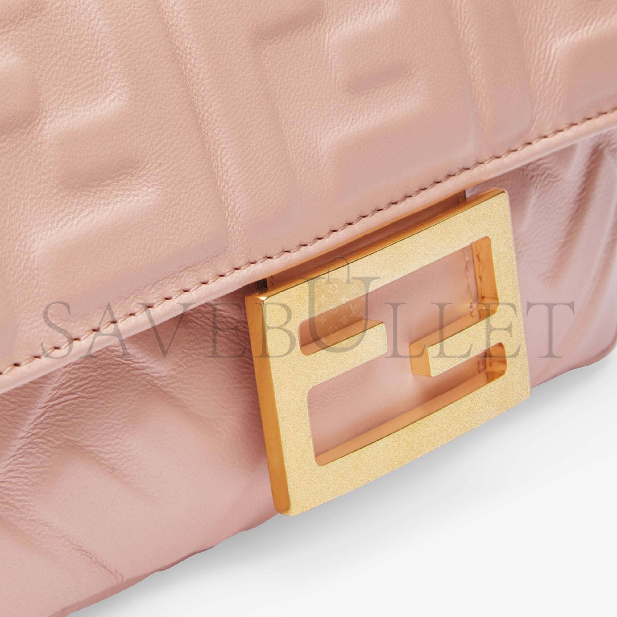 FENDI BAGUETTE MINI - PINK NAPPA LEATHER BAG 8BS017A72VF19PQ (19*11.5*4cm) FENDI BAGUETTE MINI - PINK NAPPA LEATHER BAG 8BS017A72VF19PQ (19*11.5*4cm)