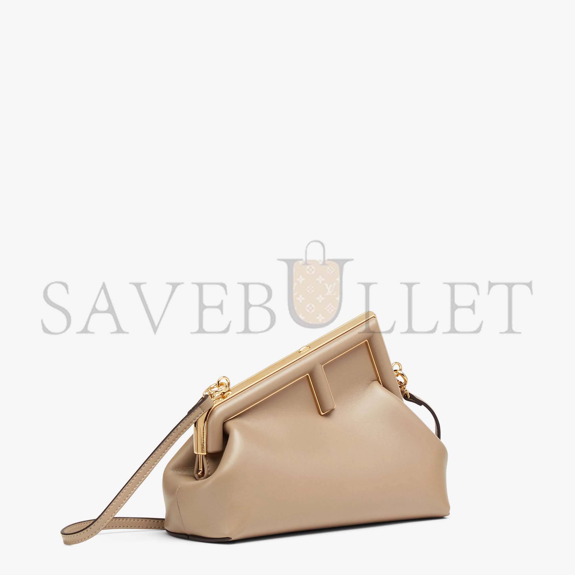 FENDI FIRST SMALL - DOVE GRAY LEATHER BAG 8BP129ABVEF0E65 (26*18*9.5cm) FENDI FIRST SMALL - DOVE GRAY LEATHER BAG 8BP129ABVEF0E65 (26*18*9.5cm)