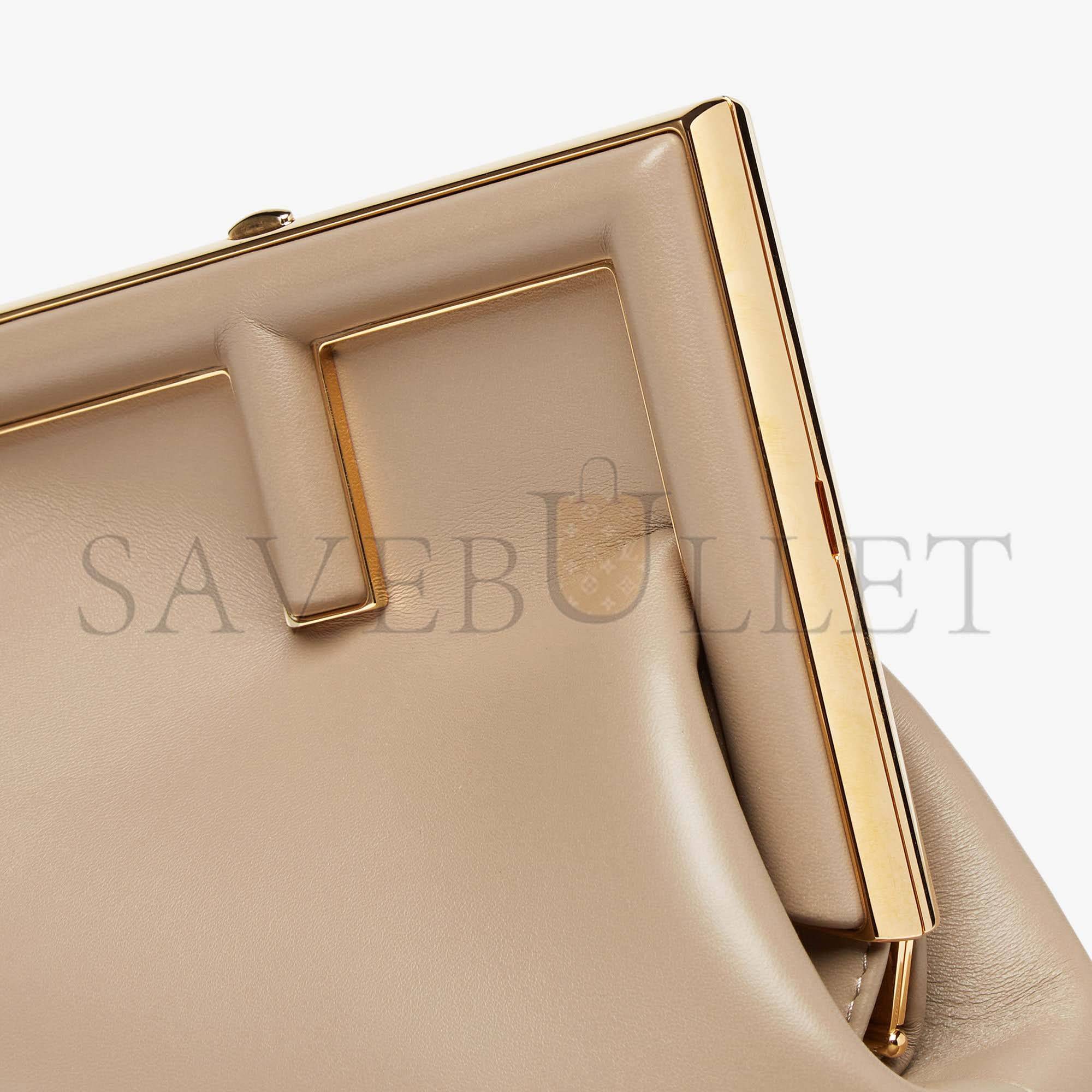 FENDI FIRST SMALL - DOVE GRAY LEATHER BAG 8BP129ABVEF0E65 (26*18*9.5cm) FENDI FIRST SMALL - DOVE GRAY LEATHER BAG 8BP129ABVEF0E65 (26*18*9.5cm)