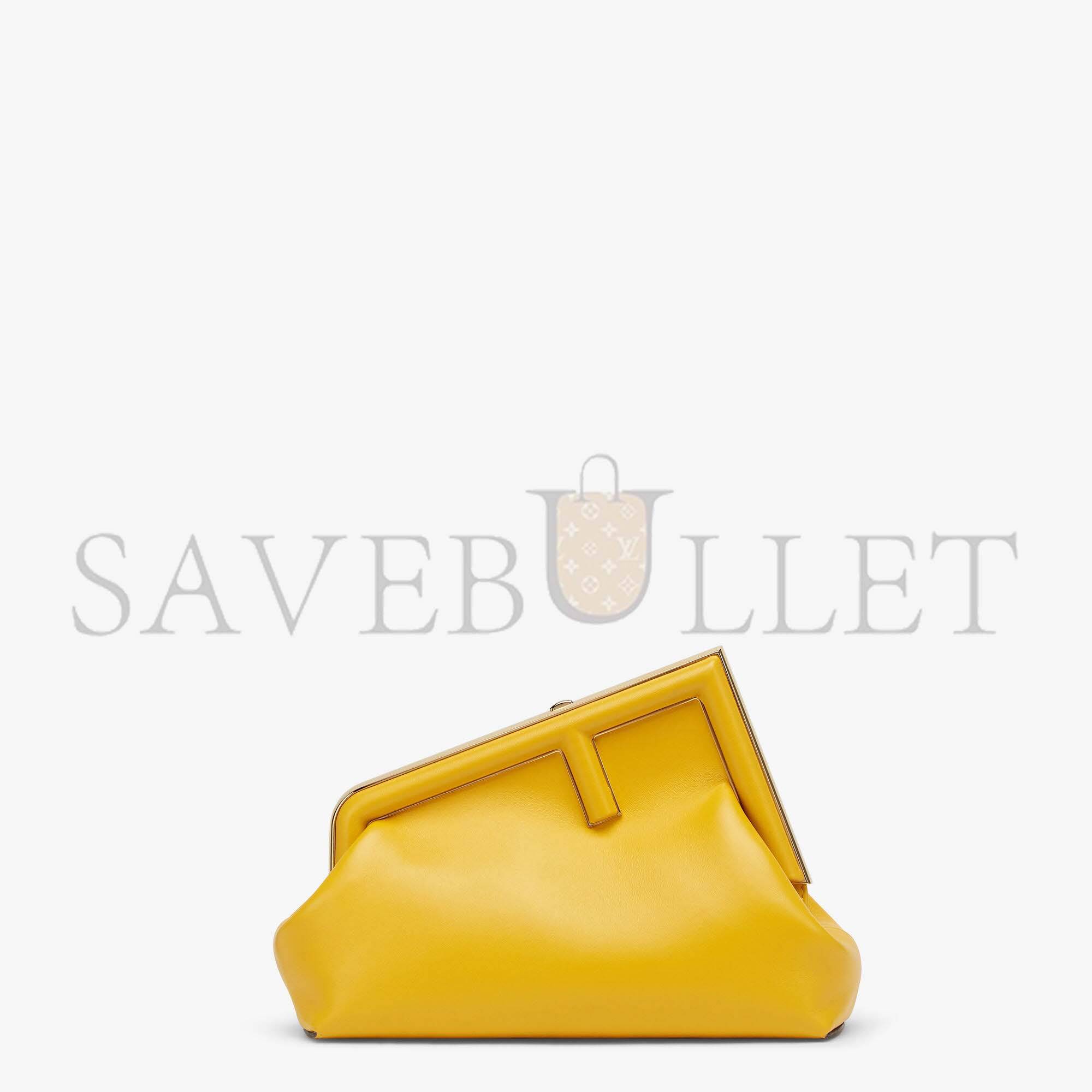 FENDI FIRST SMALL - YELLOW LEATHER BAG 8BP129ABVEF192E (26*18*9.5cm) FENDI FIRST SMALL - YELLOW LEATHER BAG 8BP129ABVEF192E (26*18*9.5cm)