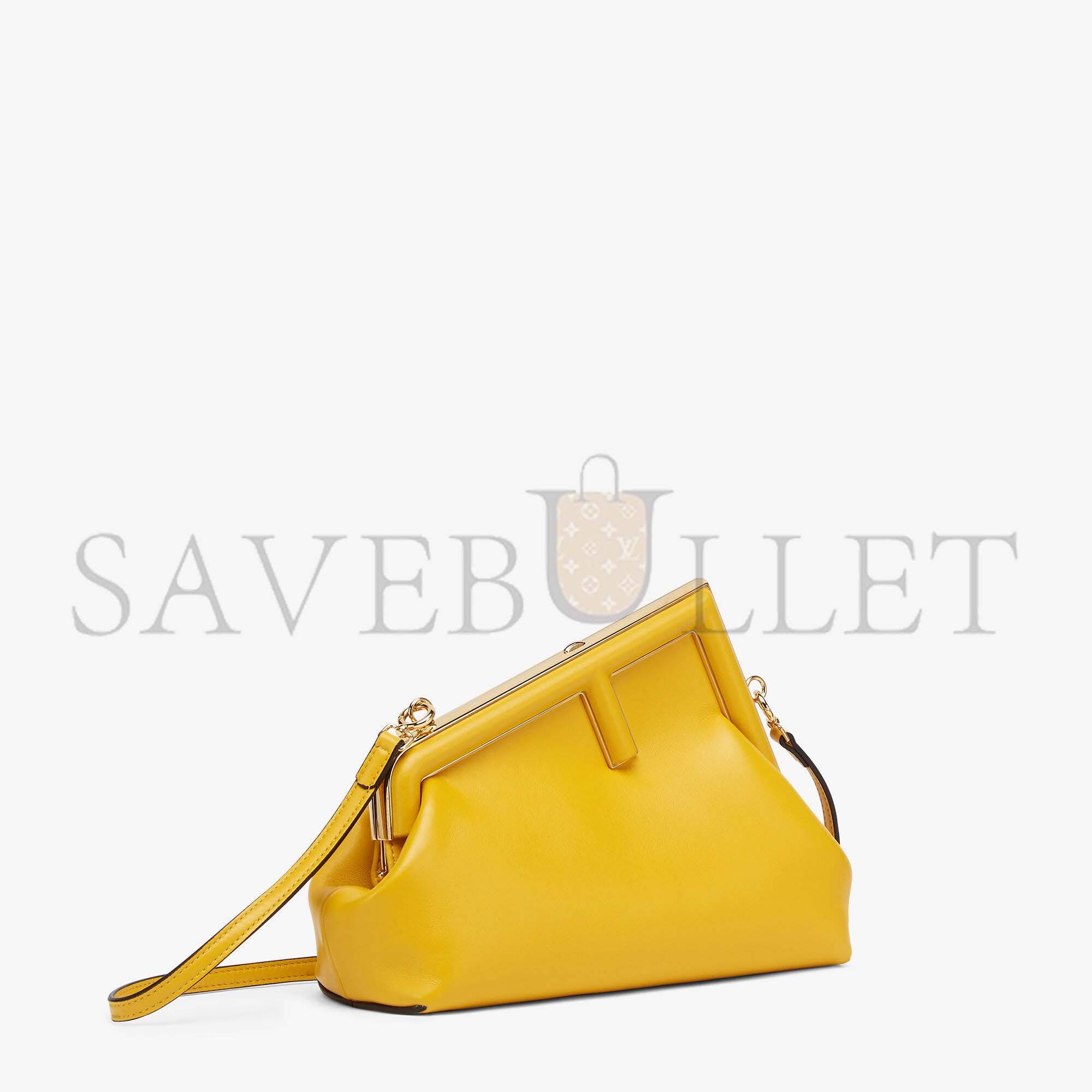 FENDI FIRST SMALL - YELLOW LEATHER BAG 8BP129ABVEF192E (26*18*9.5cm) FENDI FIRST SMALL - YELLOW LEATHER BAG 8BP129ABVEF192E (26*18*9.5cm)