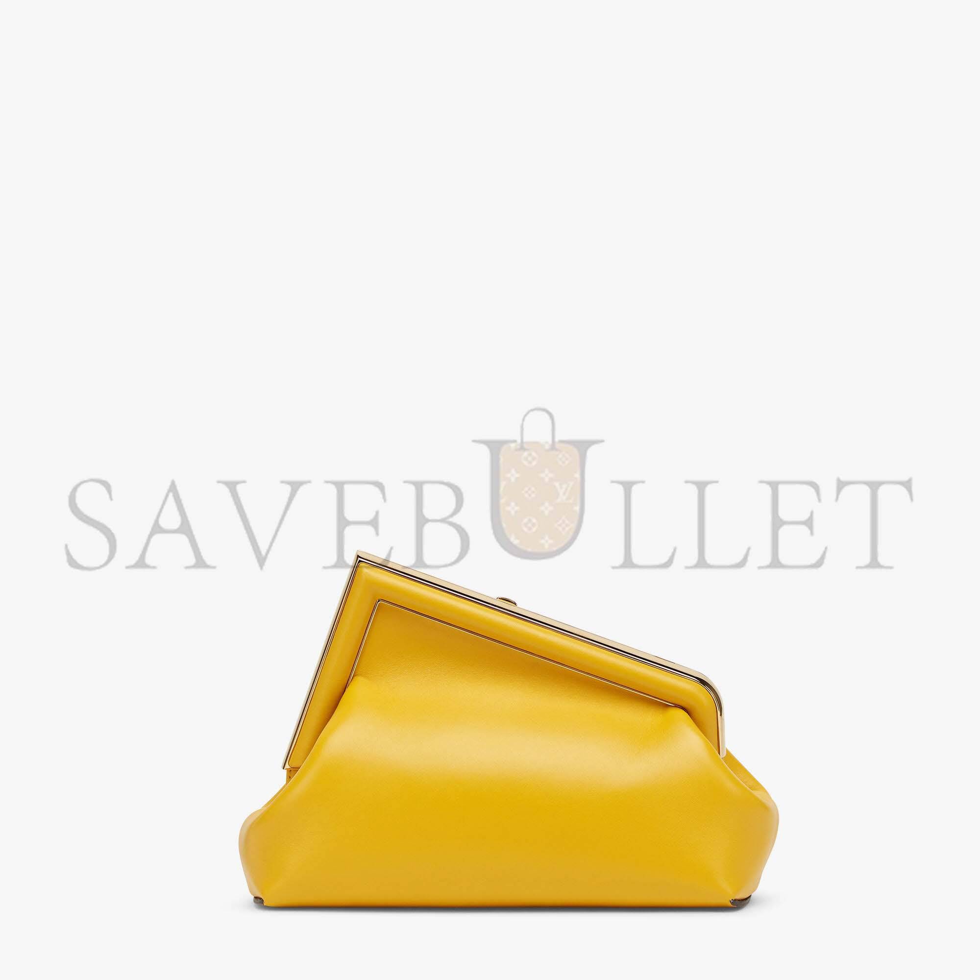 FENDI FIRST SMALL - YELLOW LEATHER BAG 8BP129ABVEF192E (26*18*9.5cm) FENDI FIRST SMALL - YELLOW LEATHER BAG 8BP129ABVEF192E (26*18*9.5cm)