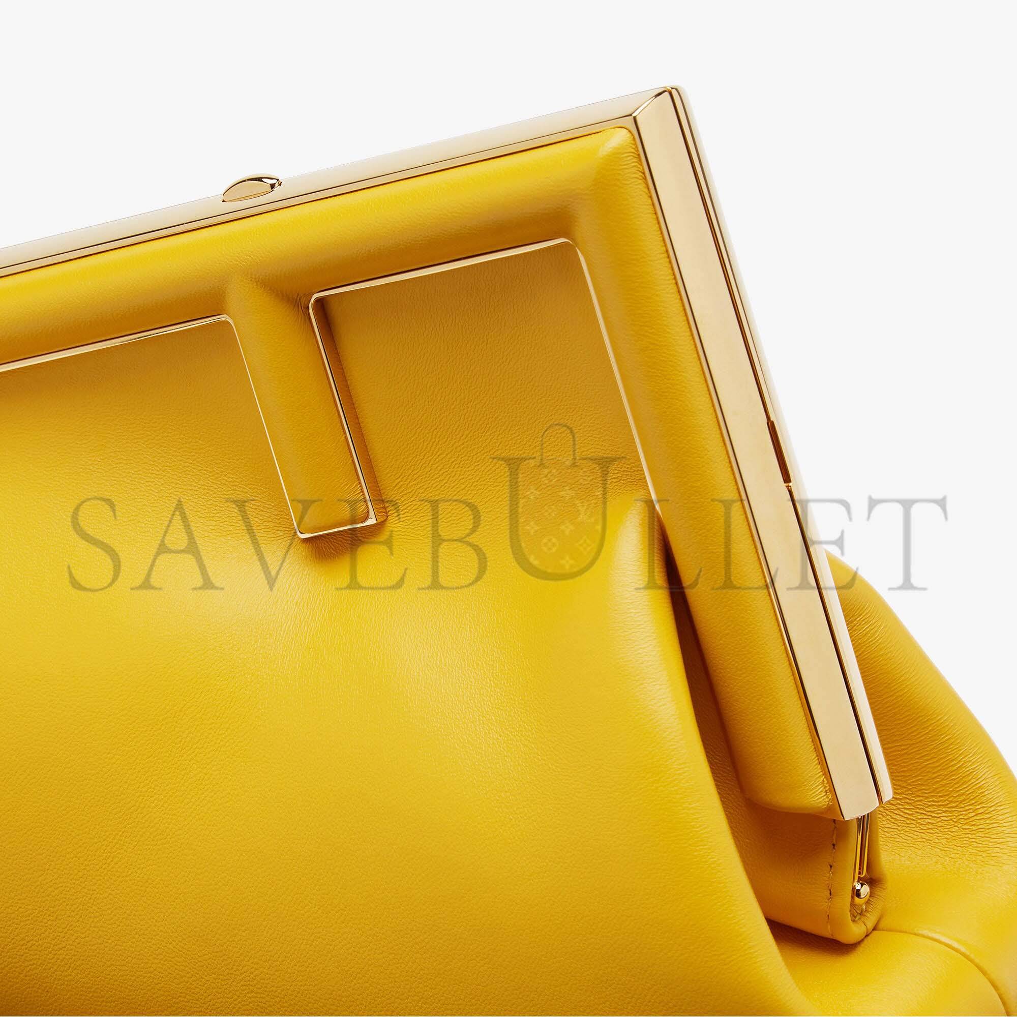 FENDI FIRST SMALL - YELLOW LEATHER BAG 8BP129ABVEF192E (26*18*9.5cm) FENDI FIRST SMALL - YELLOW LEATHER BAG 8BP129ABVEF192E (26*18*9.5cm)