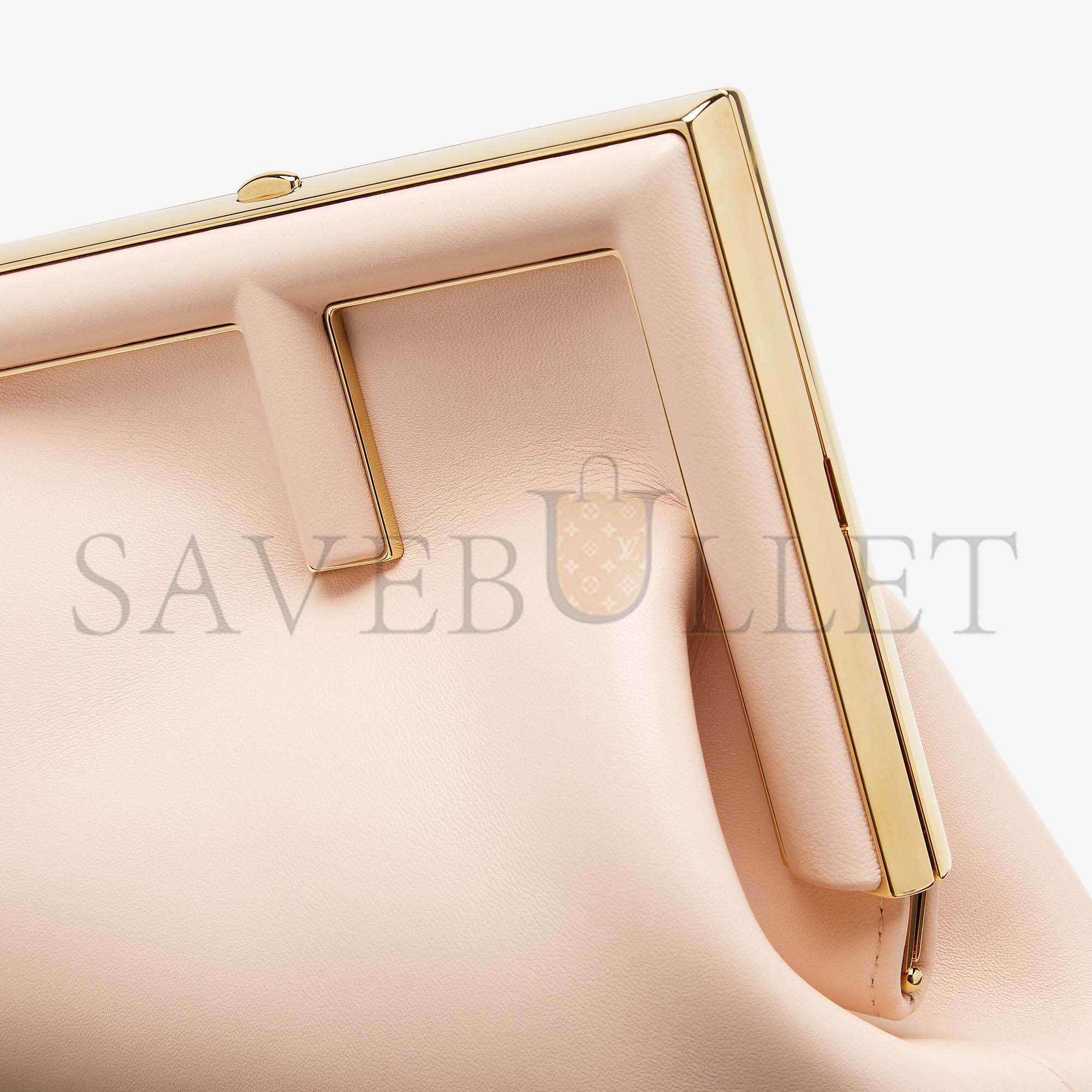 FENDI FIRST SMALL - PALE PINK LEATHER BAG 8BP129ABVEF14N1 (26*18*9.5cm) FENDI FIRST SMALL - PALE PINK LEATHER BAG 8BP129ABVEF14N1 (26*18*9.5cm)