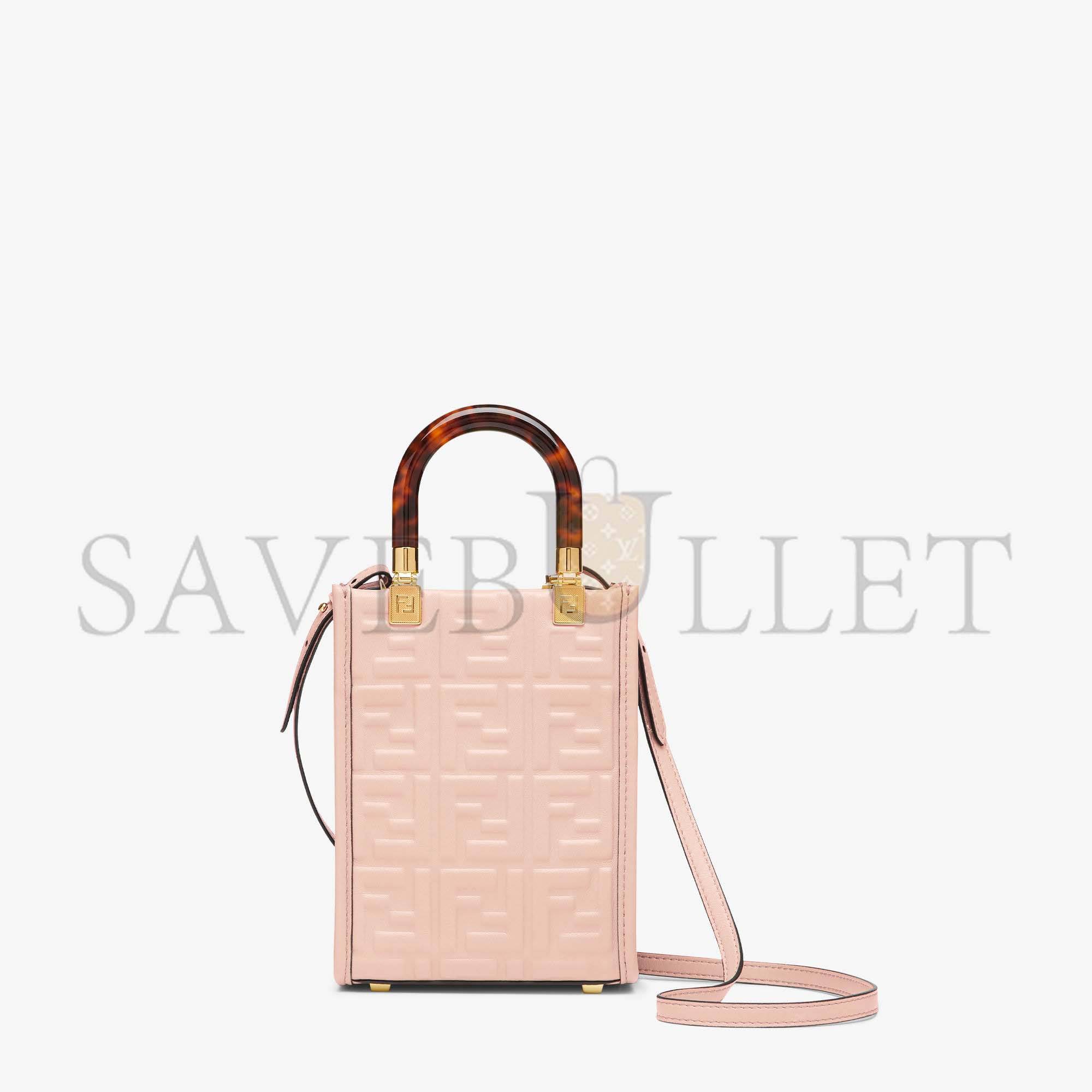 FENDI MINI SUNSHINE SHOPPER - PINK LEATHER MINI-BAG 8BS051AMCIF0J2F (18*13*6.5cm) FENDI MINI SUNSHINE SHOPPER - PINK LEATHER MINI-BAG 8BS051AMCIF0J2F (18*13*6.5cm)