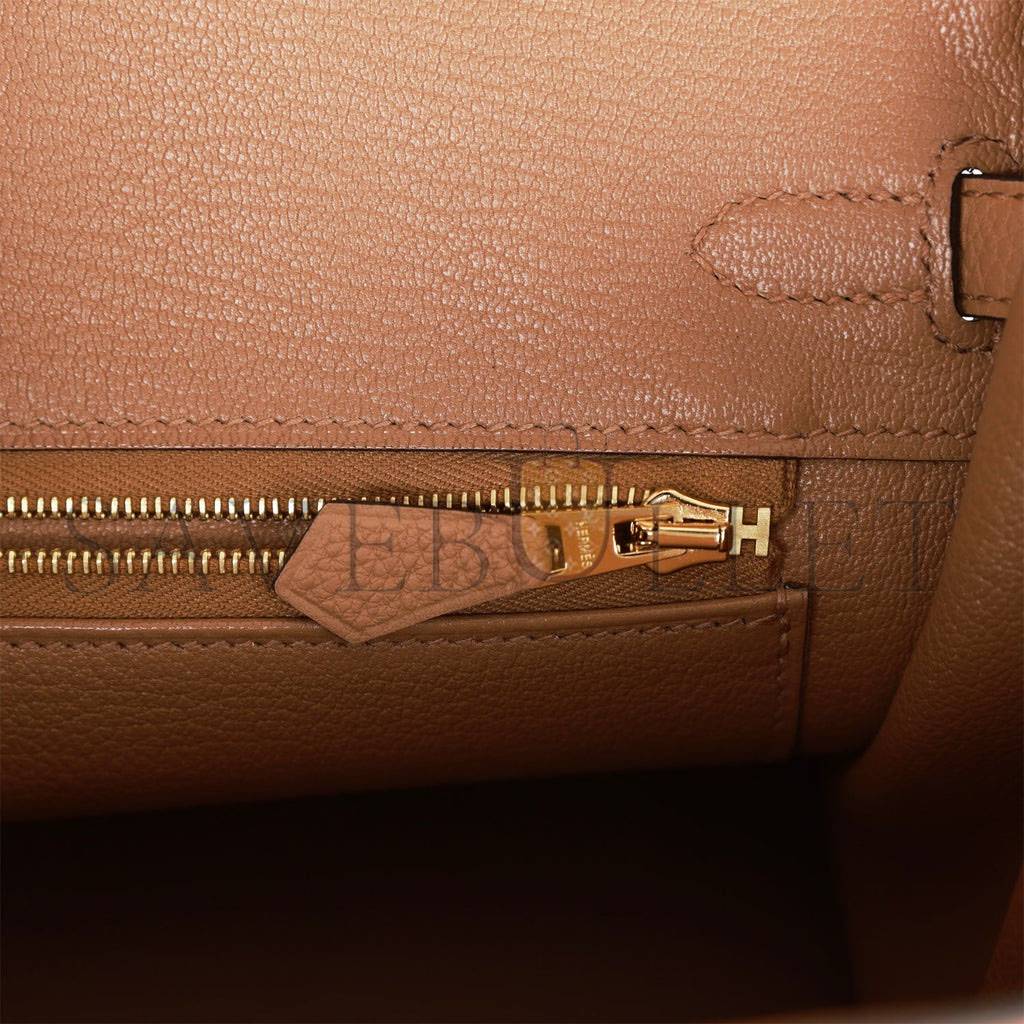 HERMES BIRKIN 25 CHAI TOGO GOLD HARDWARE (25cm) HERMES BIRKIN 25 CHAI TOGO GOLD HARDWARE (25cm)