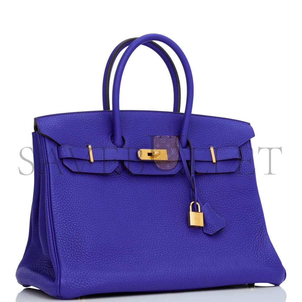 HERMES SPECIAL ORDER (HSS) BIRKIN 35 BLEU ELECTRIC VERSO CLEMENCE GOLD HARDWARE (35*25*18cm) HERMES SPECIAL ORDER (HSS) BIRKIN 35 BLEU ELECTRIC VERSO CLEMENCE GOLD HARDWARE (35*25*18cm)