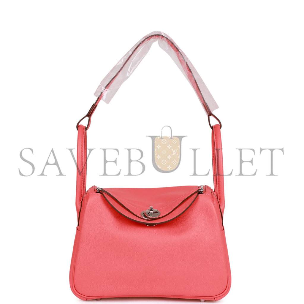 HERMES LINDY 26 ROSE TEXAS EVERCOLOR PALLADIUM HARDWARE(26*18*12cm) HERMES LINDY 26 ROSE TEXAS EVERCOLOR PALLADIUM HARDWARE(26*18*12cm)