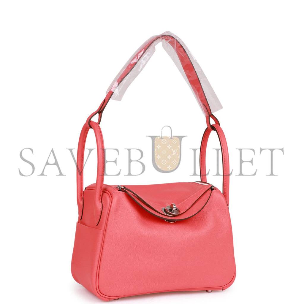 HERMES LINDY 26 ROSE TEXAS EVERCOLOR PALLADIUM HARDWARE(26*18*12cm) HERMES LINDY 26 ROSE TEXAS EVERCOLOR PALLADIUM HARDWARE(26*18*12cm)