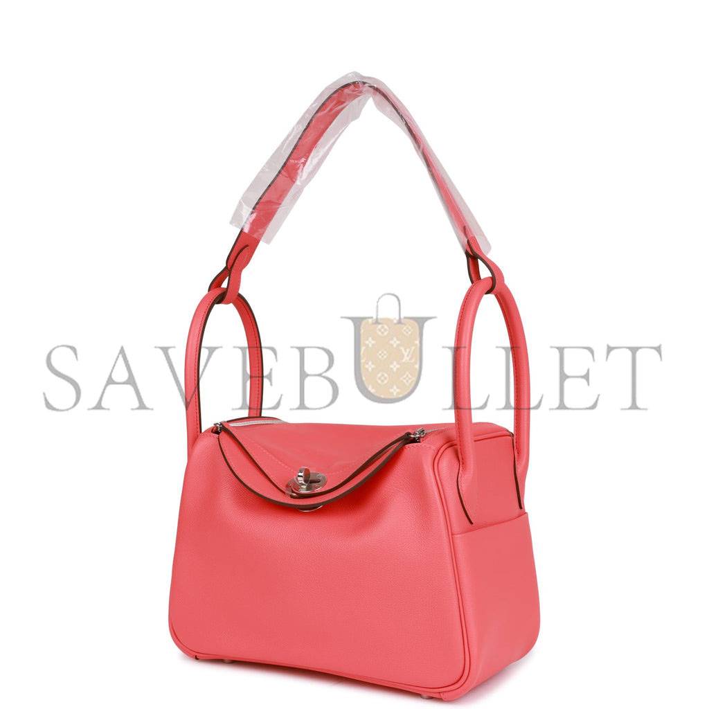 HERMES LINDY 26 ROSE TEXAS EVERCOLOR PALLADIUM HARDWARE(26*18*12cm) HERMES LINDY 26 ROSE TEXAS EVERCOLOR PALLADIUM HARDWARE(26*18*12cm)