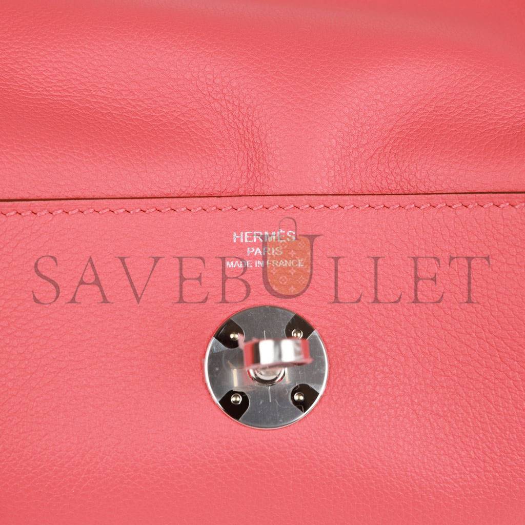 HERMES LINDY 26 ROSE TEXAS EVERCOLOR PALLADIUM HARDWARE(26*18*12cm) HERMES LINDY 26 ROSE TEXAS EVERCOLOR PALLADIUM HARDWARE(26*18*12cm)