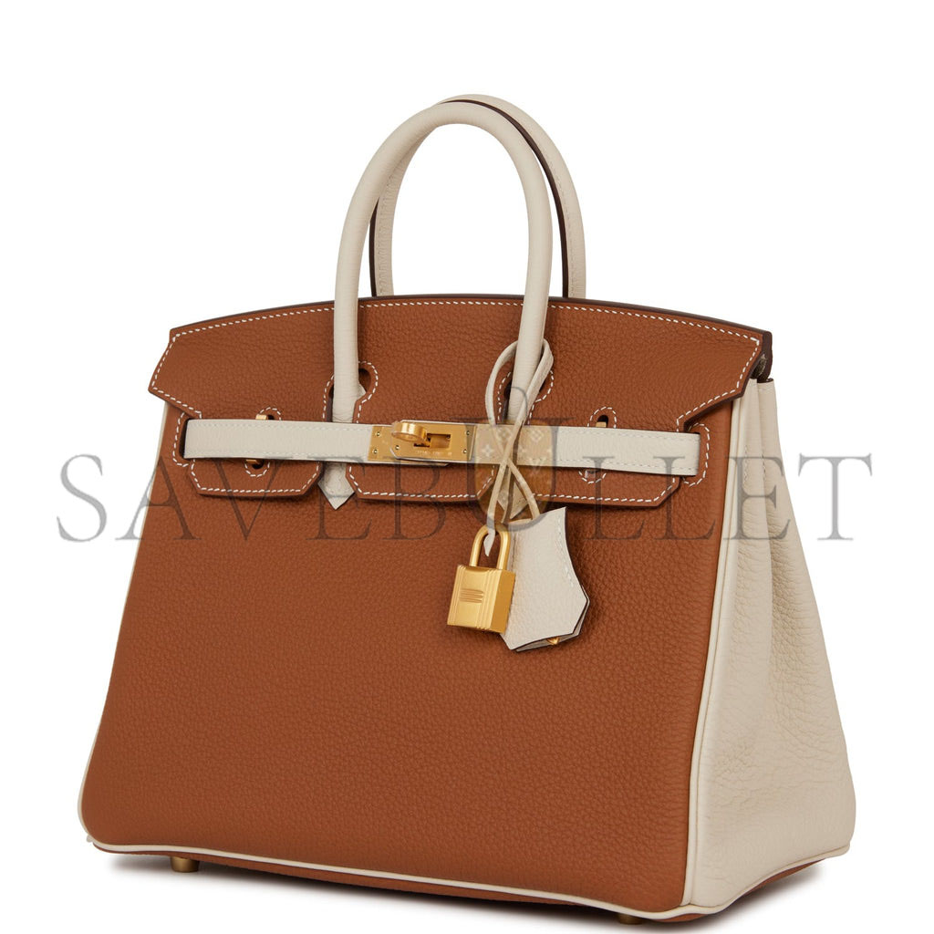 HERMES SPECIAL ORDER (HSS) BIRKIN 25 GOLD AND CRAIE TOGO BRUSHED GOLD HARDWARE HANDMADE (25cm) HERMES SPECIAL ORDER (HSS) BIRKIN 25 GOLD AND CRAIE TOGO BRUSHED GOLD HARDWARE HANDMADE (25cm)