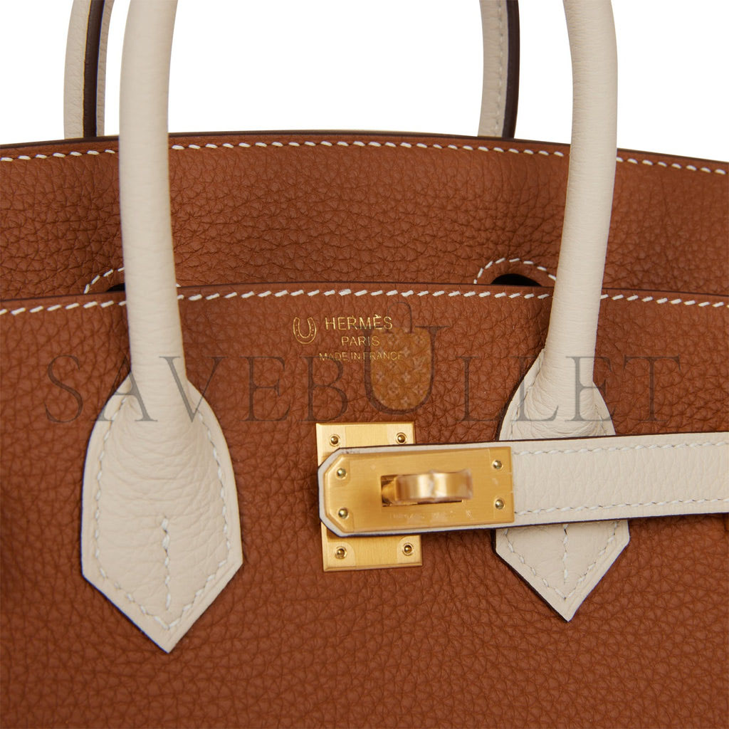 HERMES SPECIAL ORDER (HSS) BIRKIN 25 GOLD AND CRAIE TOGO BRUSHED GOLD HARDWARE HANDMADE (25cm) HERMES SPECIAL ORDER (HSS) BIRKIN 25 GOLD AND CRAIE TOGO BRUSHED GOLD HARDWARE HANDMADE (25cm)