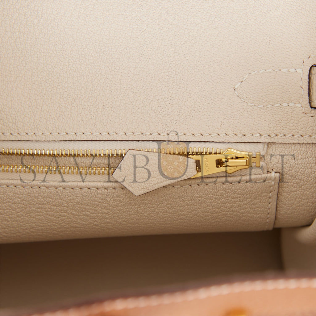 HERMES SPECIAL ORDER (HSS) BIRKIN 25 GOLD AND CRAIE TOGO BRUSHED GOLD HARDWARE HANDMADE (25cm) HERMES SPECIAL ORDER (HSS) BIRKIN 25 GOLD AND CRAIE TOGO BRUSHED GOLD HARDWARE HANDMADE (25cm)