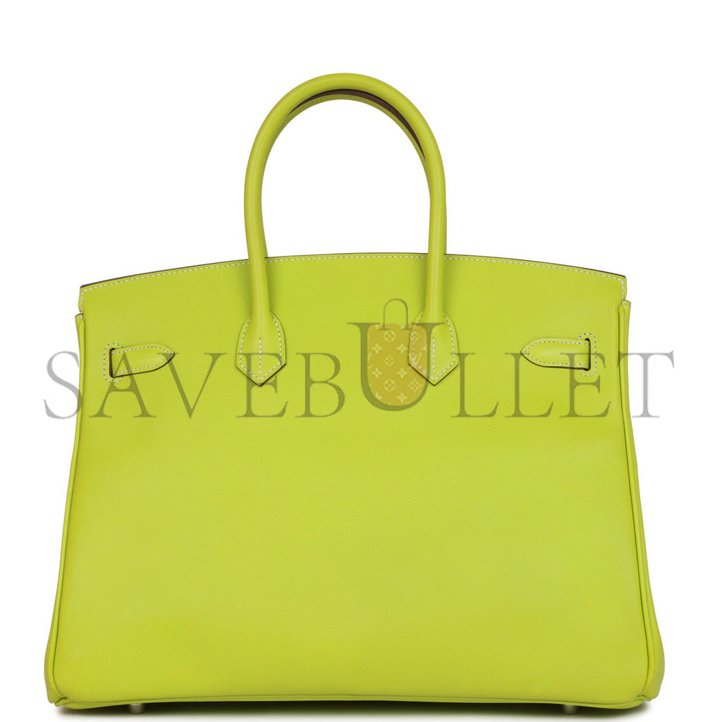 HERMES BIRKIN 35 KIWI CANDY EPSOM PALLADIUM HARDWARE (35cm) HERMES BIRKIN 35 KIWI CANDY EPSOM PALLADIUM HARDWARE (35cm)