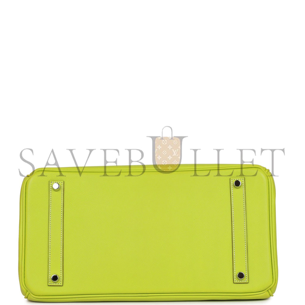 HERMES BIRKIN 35 KIWI CANDY EPSOM PALLADIUM HARDWARE (35cm) HERMES BIRKIN 35 KIWI CANDY EPSOM PALLADIUM HARDWARE (35cm)