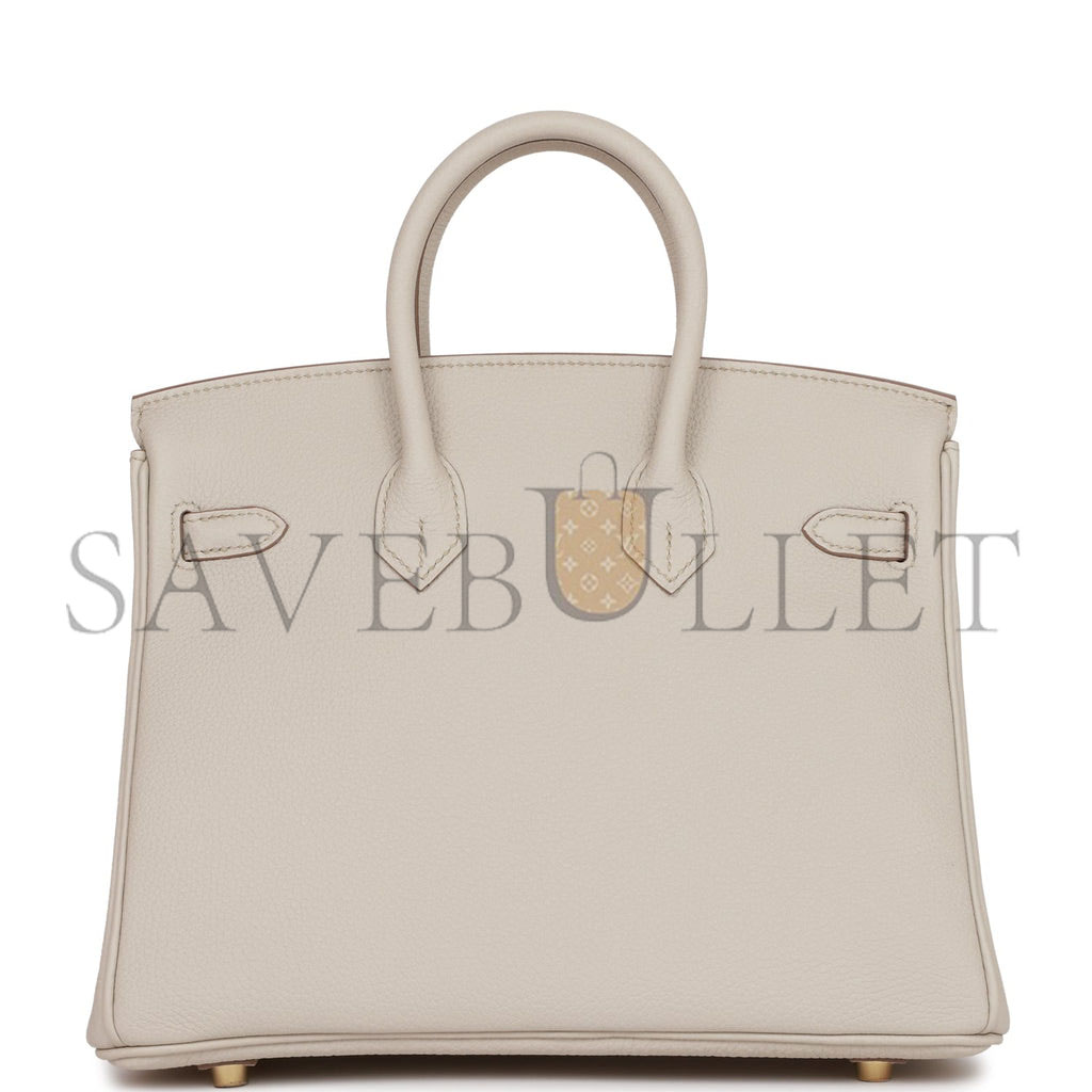 HERMES BIRKIN 25 BETON TOGO GOLD HARDWARE HANDMADE(25*19*12cm) HERMES BIRKIN 25 BETON TOGO GOLD HARDWARE HANDMADE(25*19*12cm)