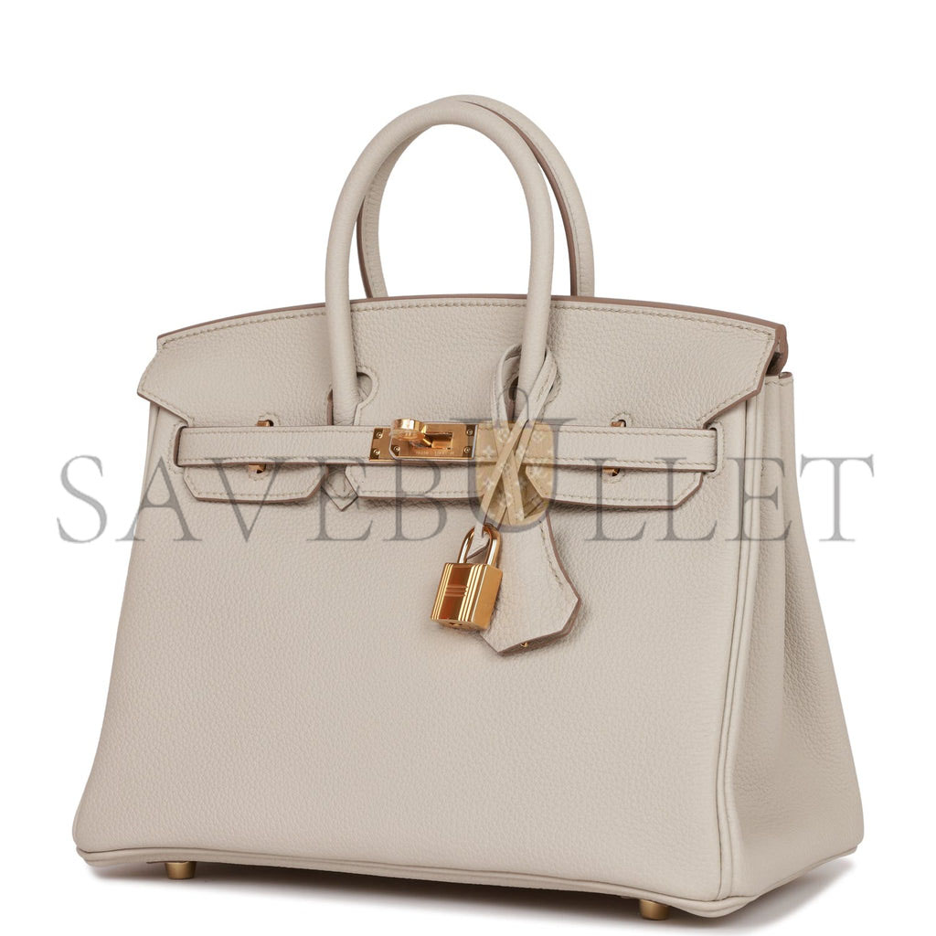 HERMES BIRKIN 25 BETON TOGO GOLD HARDWARE HANDMADE(25*19*12cm) HERMES BIRKIN 25 BETON TOGO GOLD HARDWARE HANDMADE(25*19*12cm)