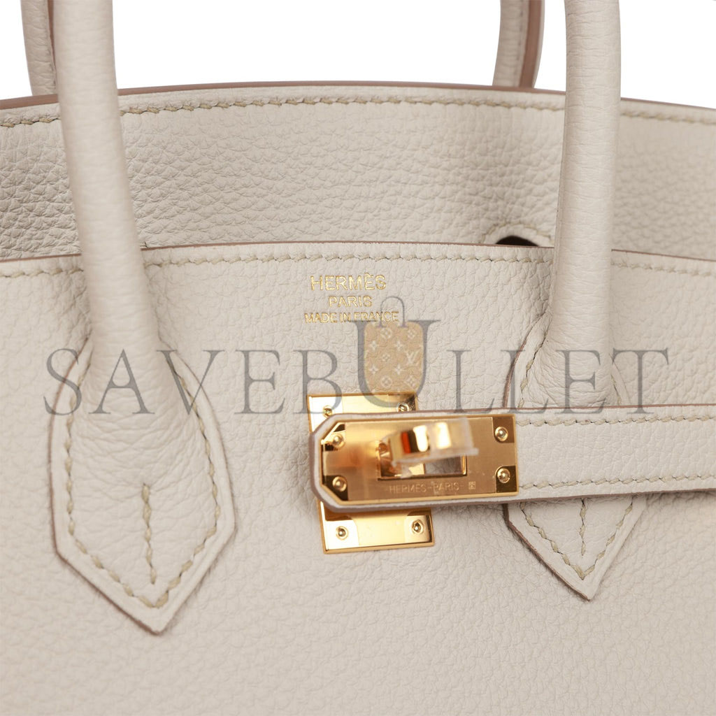 HERMES BIRKIN 25 BETON TOGO GOLD HARDWARE HANDMADE(25*19*12cm) HERMES BIRKIN 25 BETON TOGO GOLD HARDWARE HANDMADE(25*19*12cm)