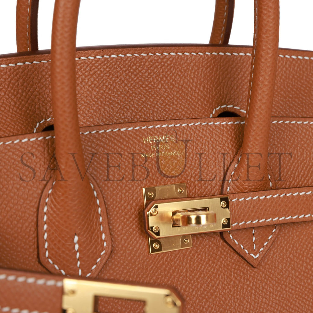 HERMES BIRKIN SELLIER 25 GOLD EPSOM GOLD HARDWARE HANDMADE (25cm) HERMES BIRKIN SELLIER 25 GOLD EPSOM GOLD HARDWARE HANDMADE (25cm)