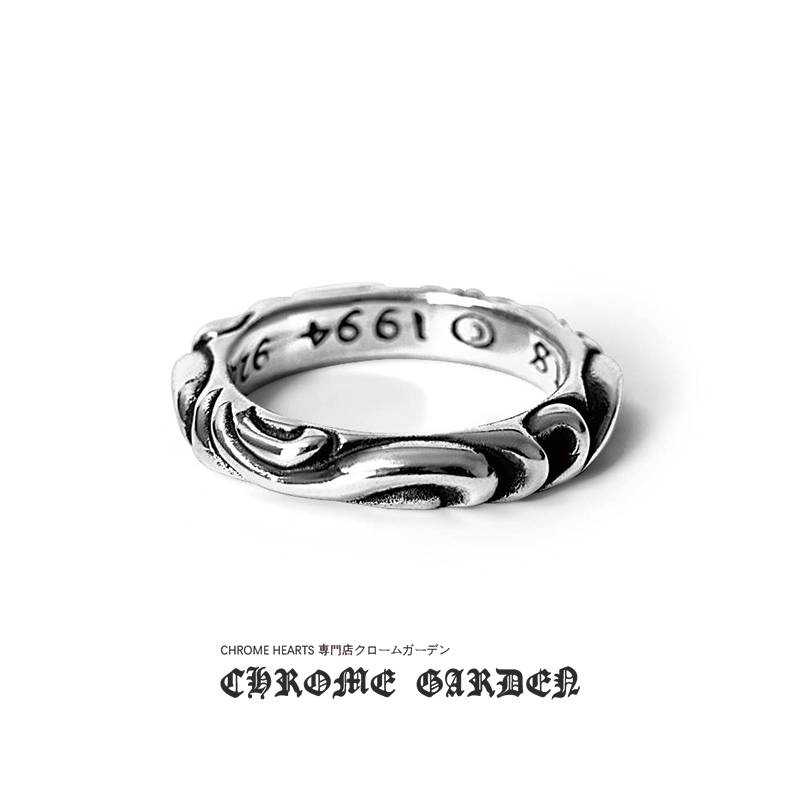 CHROME HEARTS SCROLL BAND RING CHROME HEARTS SCROLL BAND RING