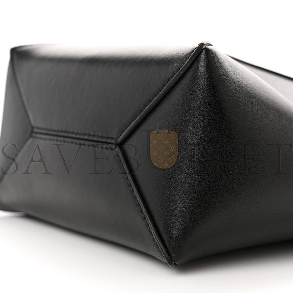 LOEWE SHINY CALFSKIN MINI PUZZLE FOLD TOTE BLACK (20*16*9cm) LOEWE SHINY CALFSKIN MINI PUZZLE FOLD TOTE BLACK (20*16*9cm)