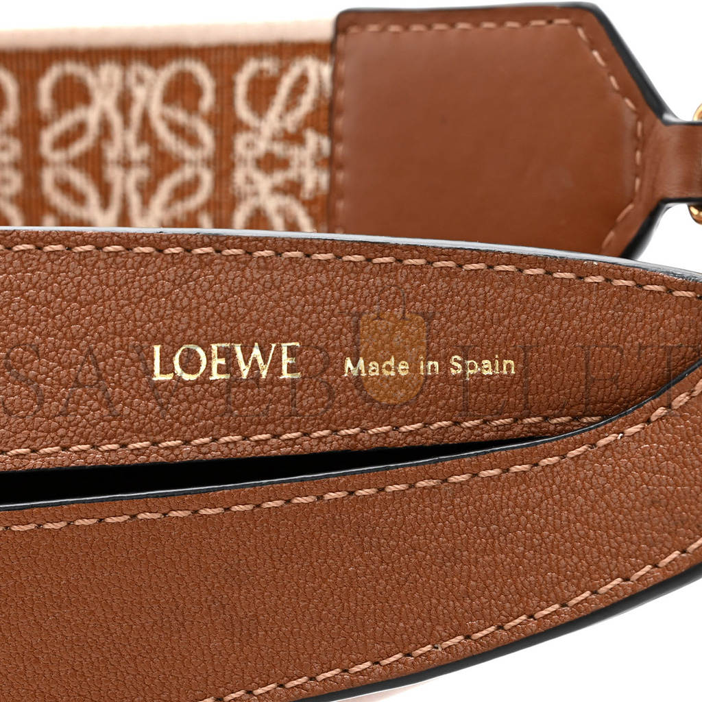 LOEWE SATIN CALFSKIN JACQUARD LUNA BAG PECAN (28*14*6cm) LOEWE SATIN CALFSKIN JACQUARD LUNA BAG PECAN (28*14*6cm)
