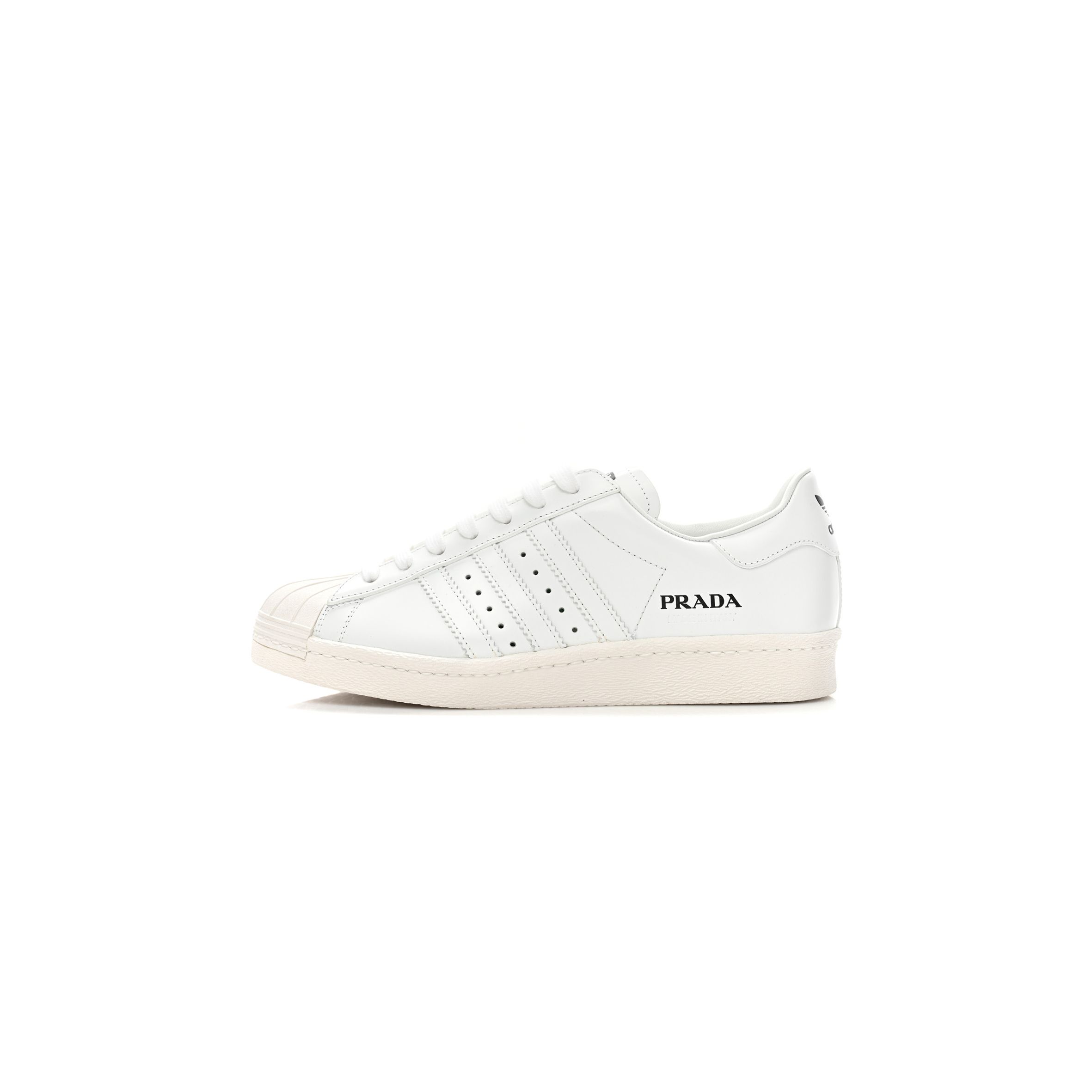 PRADA X ADIDAS CALFSKIN MENS SUPERSTAR 450 LOW TOP SNEAKERS 8 WHITE PRADA X ADIDAS CALFSKIN MENS SUPERSTAR 450 LOW TOP SNEAKERS 8 WHITE