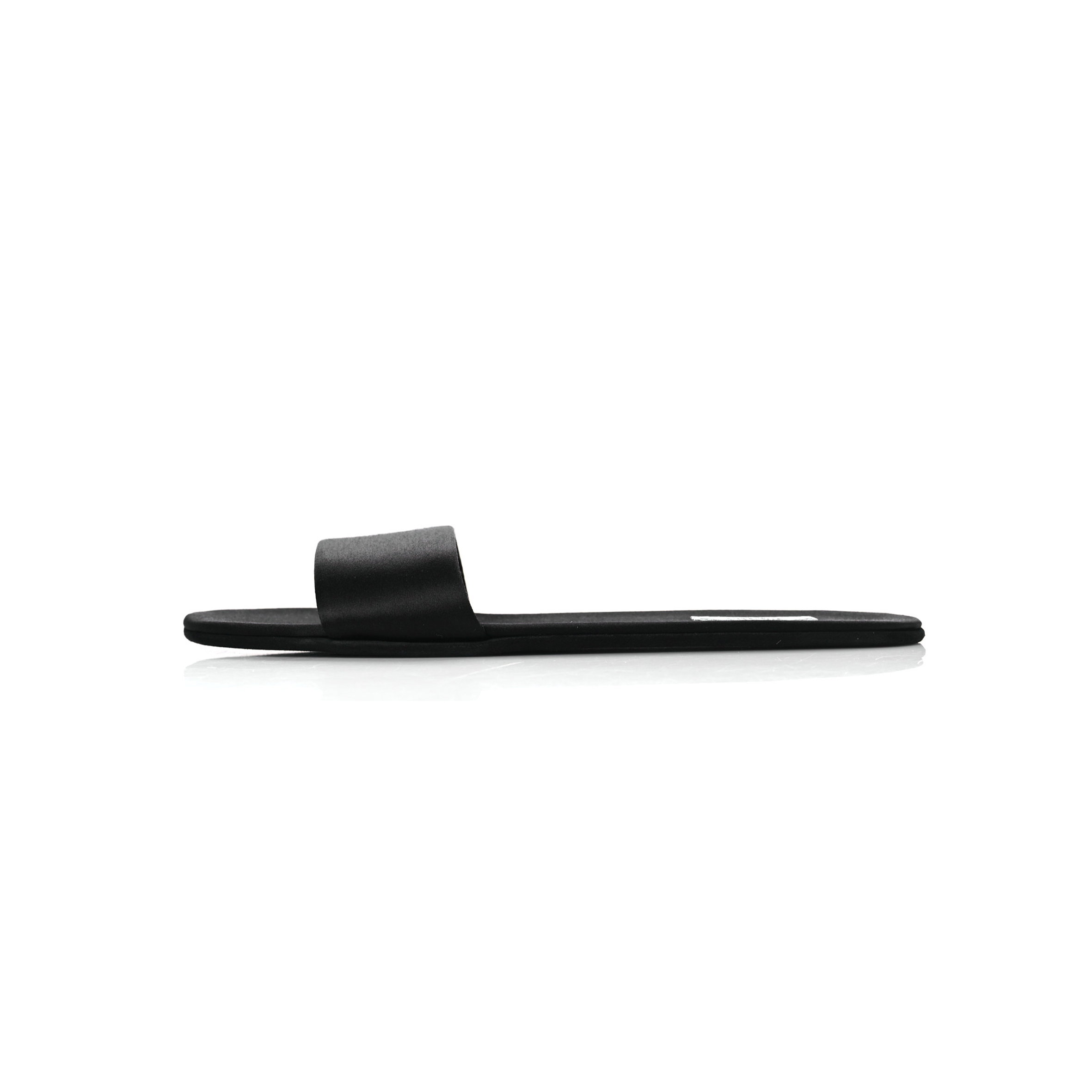 PRADA SATIN TRAVEL SLIDE SANDALS M 37.5 38.5 BLACK PRADA SATIN TRAVEL SLIDE SANDALS M 37.5 38.5 BLACK